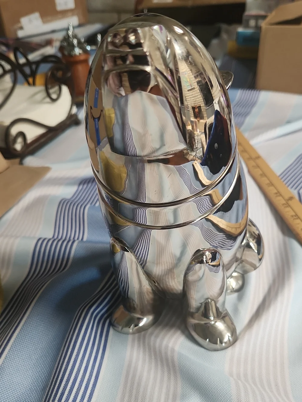 Restoration Harware vintage MCM polar bear cocktail shaker 10